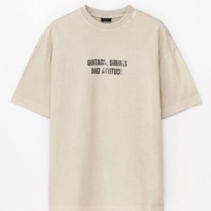 Guitars Drums and Attitude Tişört