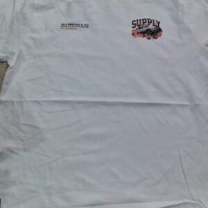 Supply Beyaz Baskılı Tişört